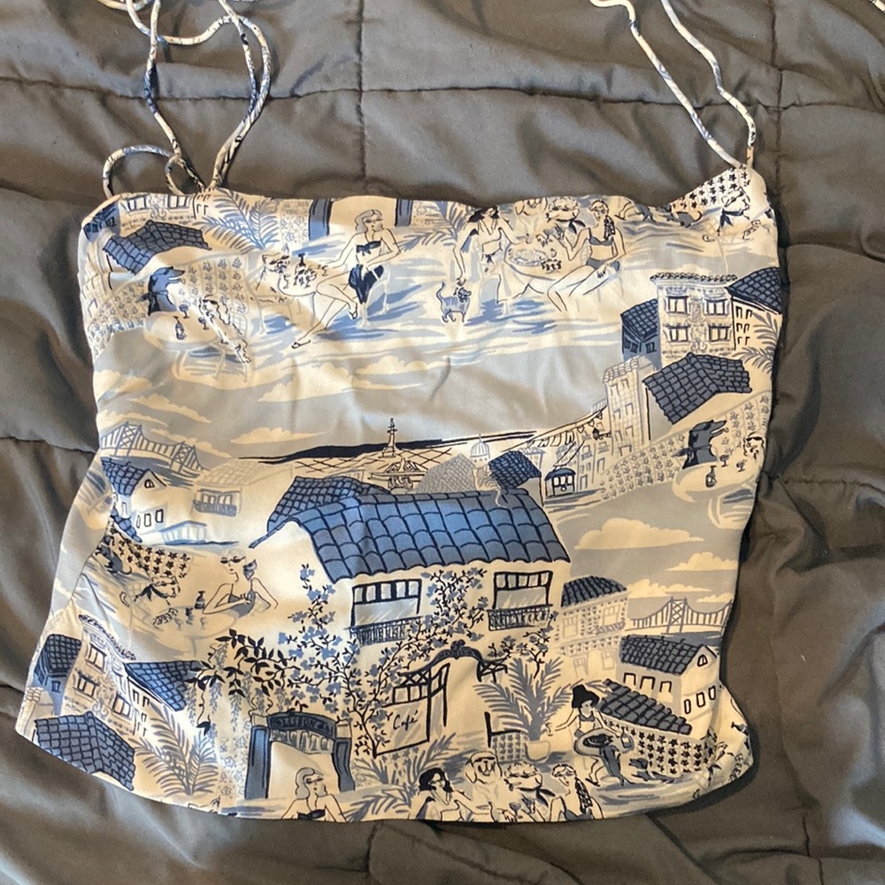 Reformation Tie Strap Top
